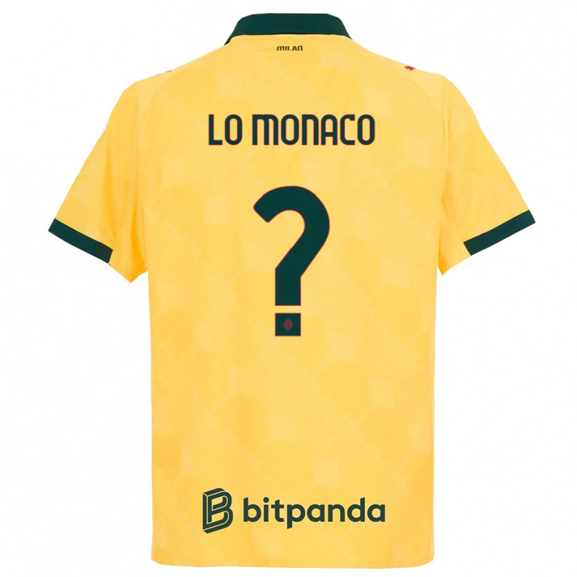 Danxen Męski Kevin Lo Monaco #0 Żółty Czarny Trzeci Komplet Koszulka 2025/26 Koszulki Klubowe