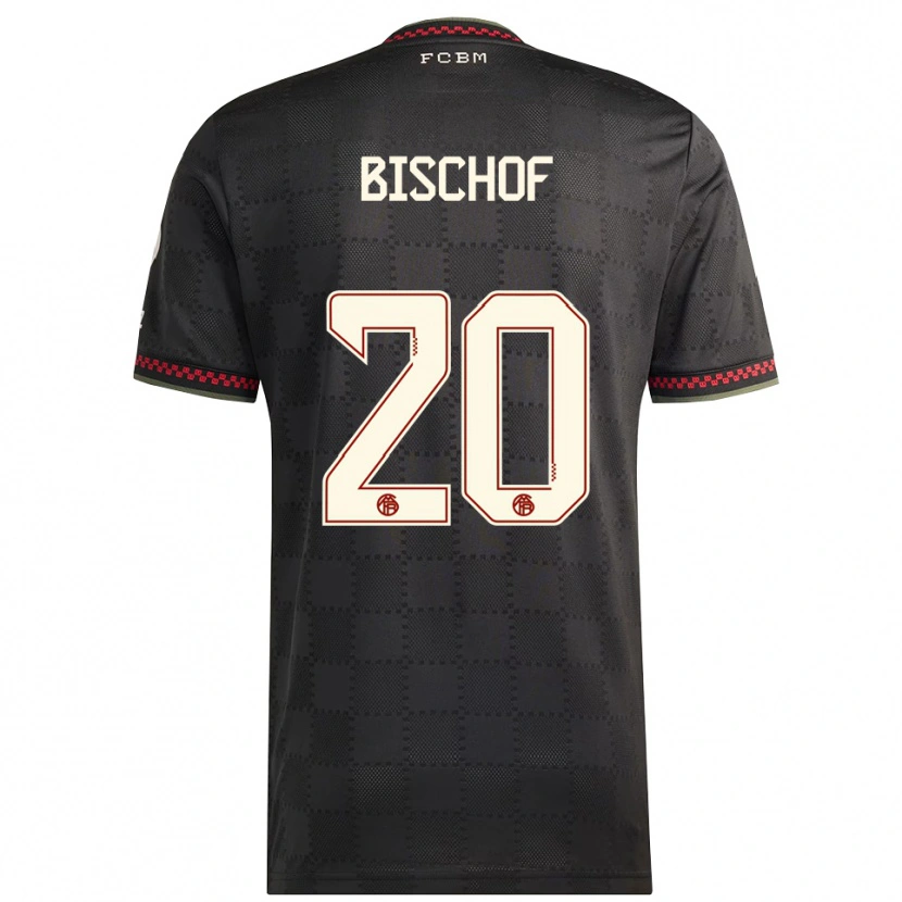 Danxen Męski Tom Bischof #20 Czarny Biały Trzeci Komplet Koszulka 2025/26 Koszulki Klubowe