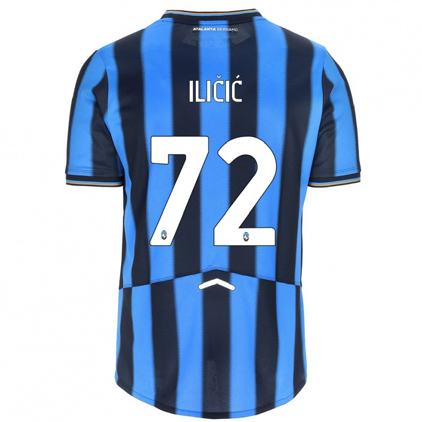 Danxen Kobiety Josip Ilicic #72 Błękitny Czarny Domowa Koszulka 2025/26 Koszulki Klubowe