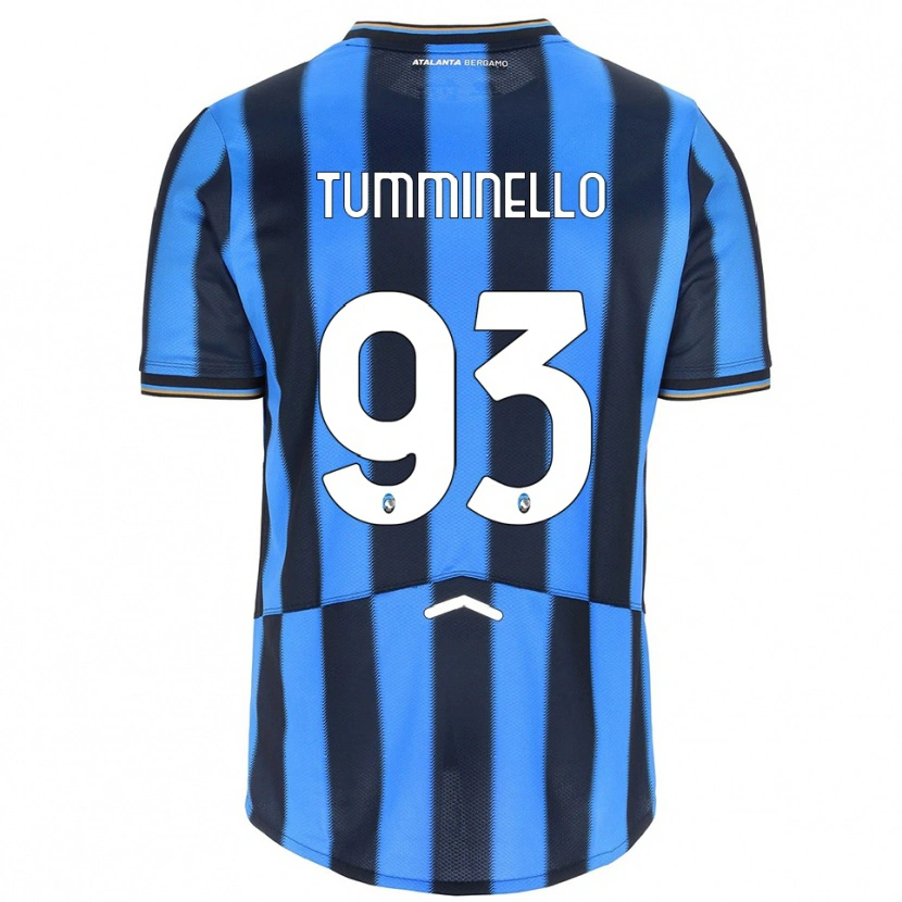 Danxen Kobiety Marco Tumminello #93 Błękitny Czarny Domowa Koszulka 2025/26 Koszulki Klubowe