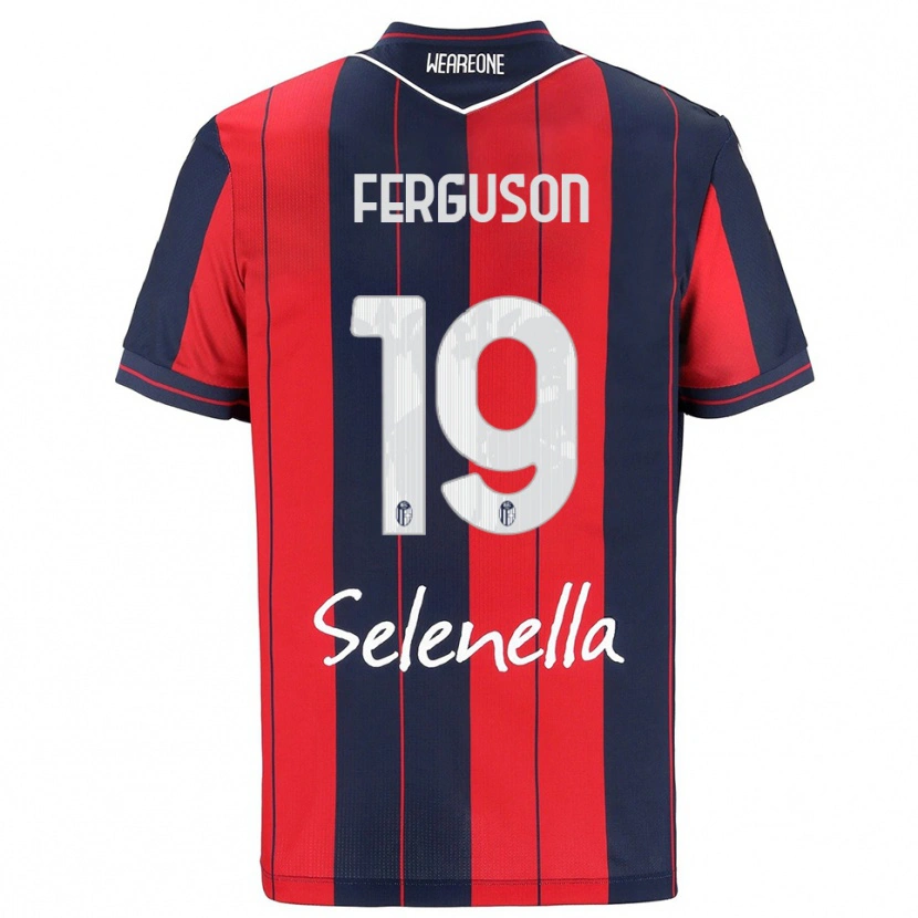 Danxen Kobiety Lewis Ferguson #19 Czerwony Granatowy Domowa Koszulka 2025/26 Koszulki Klubowe