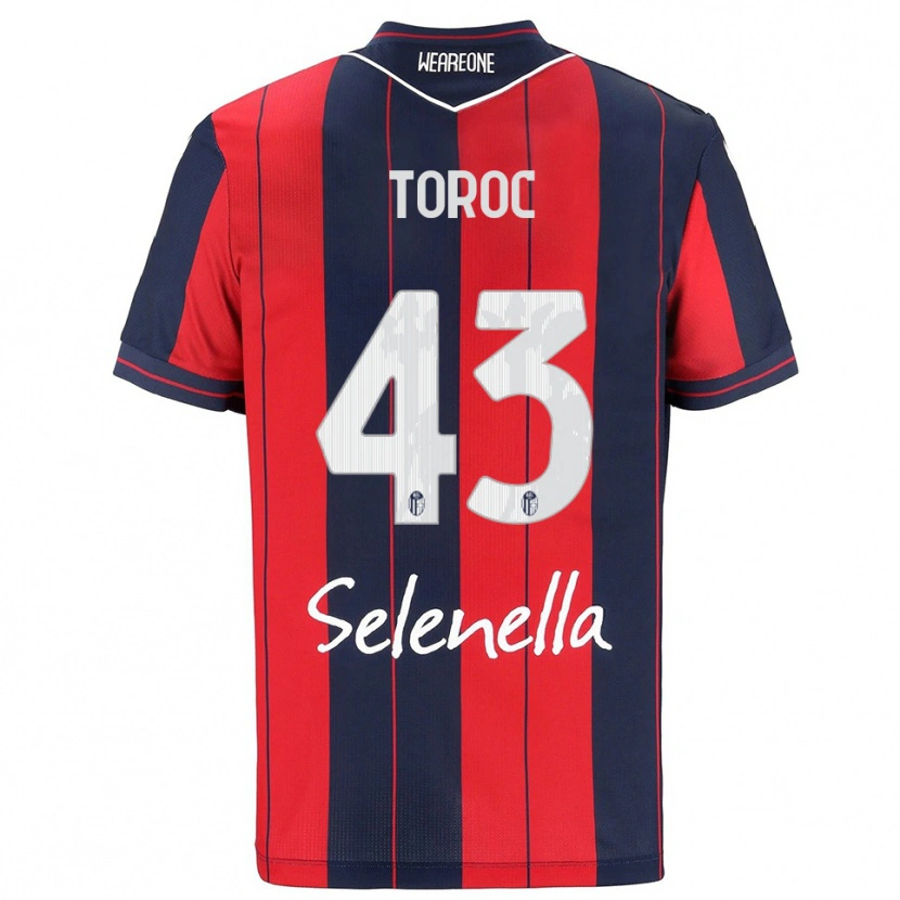 Danxen Kobiety Andrei Toroc #43 Czerwony Granatowy Domowa Koszulka 2025/26 Koszulki Klubowe