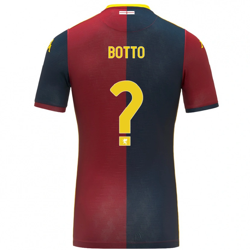 Danxen Kobiety Achille Botto #0 Czerwony Królewski Niebieski Domowa Koszulka 2025/26 Koszulki Klubowe