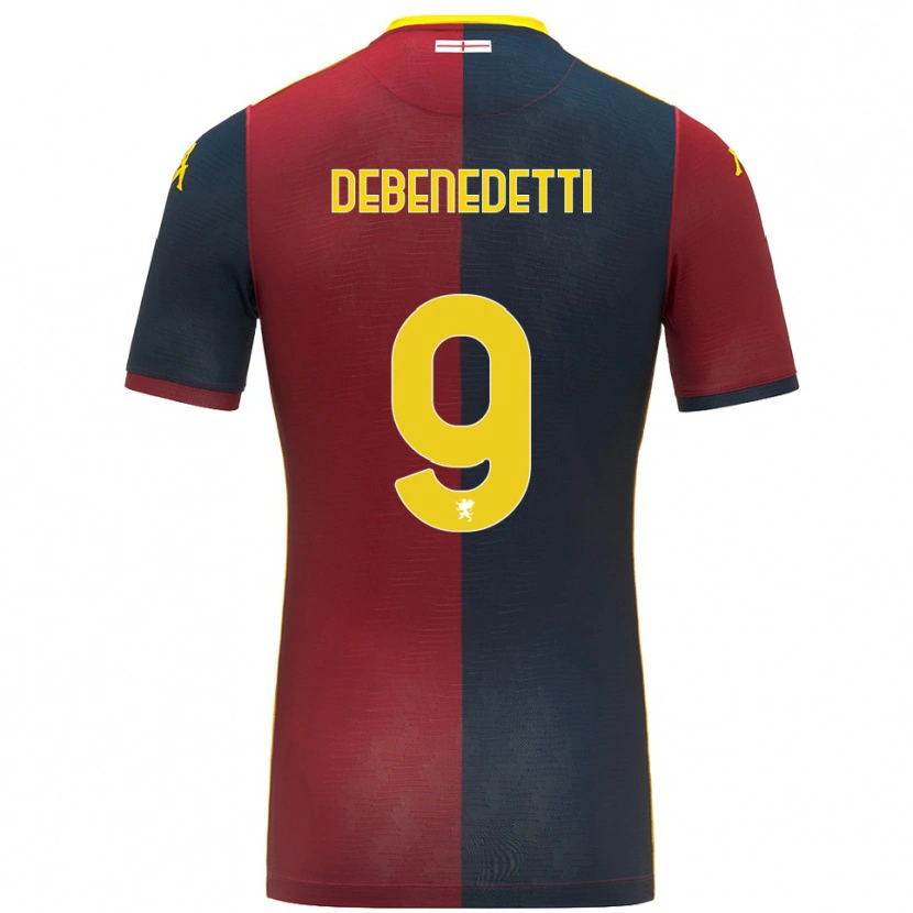 Danxen Kobiety Alessandro Debenedetti #9 Czerwony Królewski Niebieski Domowa Koszulka 2025/26 Koszulki Klubowe
