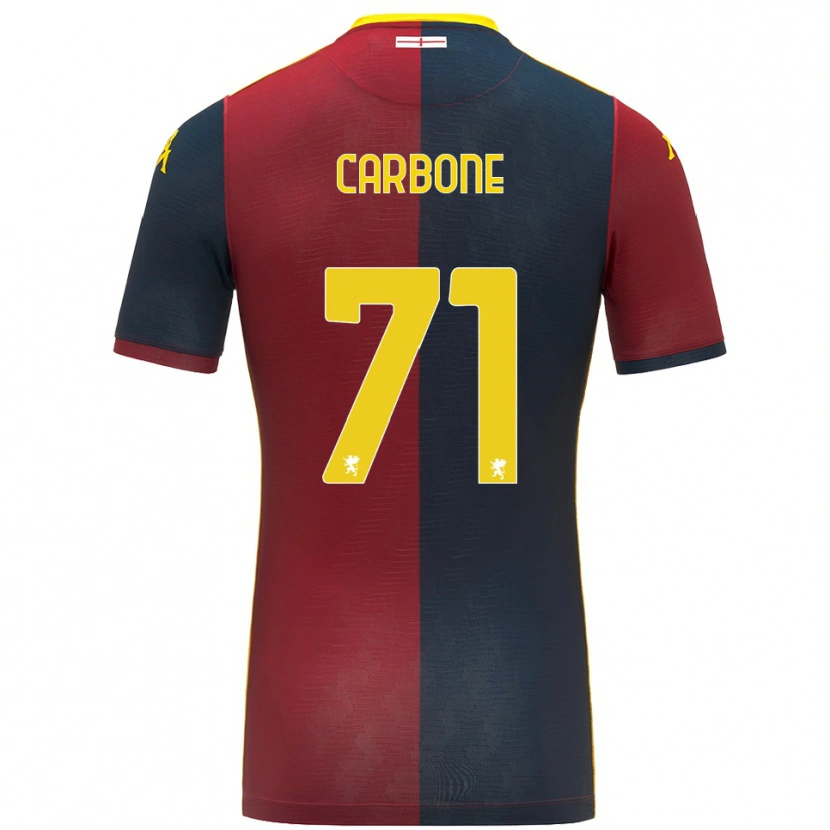 Danxen Kobiety Filippo Carbone #71 Czerwony Królewski Niebieski Domowa Koszulka 2025/26 Koszulki Klubowe