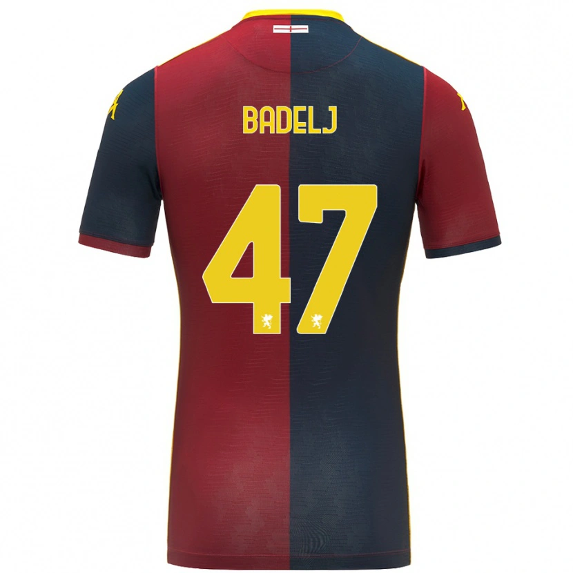 Danxen Kobiety Milan Badelj #47 Czerwony Królewski Niebieski Domowa Koszulka 2025/26 Koszulki Klubowe