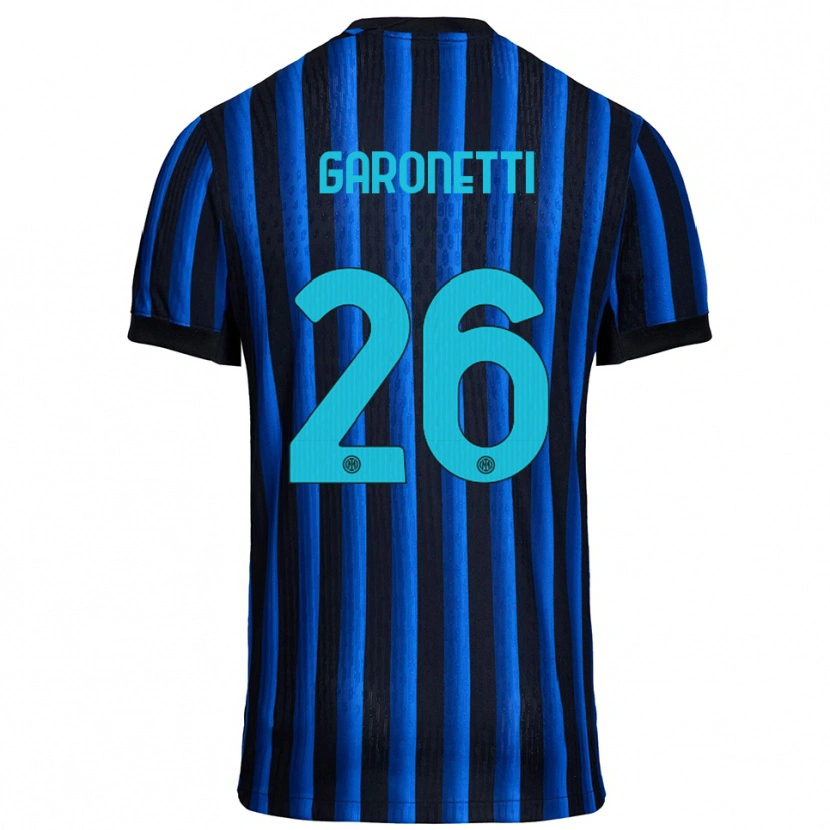 Danxen Kobiety Gabriele Garonetti #26 Czarny Niebieski Domowa Koszulka 2025/26 Koszulki Klubowe