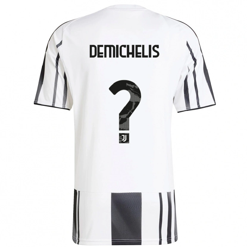 Danxen Kobiety Emanuele Demichelis #0 Biały Czarny Domowa Koszulka 2025/26 Koszulki Klubowe