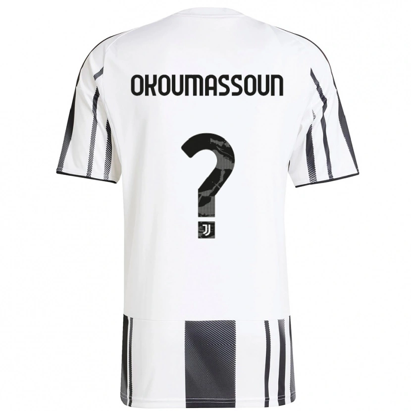 Danxen Kobiety Ismaele Okoumassoun #0 Biały Czarny Domowa Koszulka 2025/26 Koszulki Klubowe