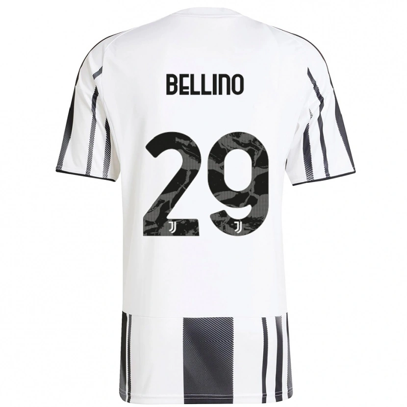 Danxen Kobiety Filippo Bellino #29 Biały Czarny Domowa Koszulka 2025/26 Koszulki Klubowe
