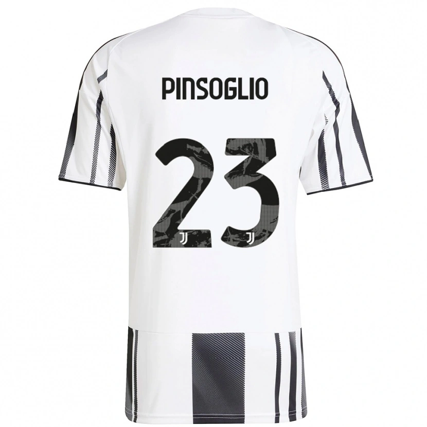 Danxen Kobiety Carlo Pinsoglio #23 Biały Czarny Domowa Koszulka 2025/26 Koszulki Klubowe