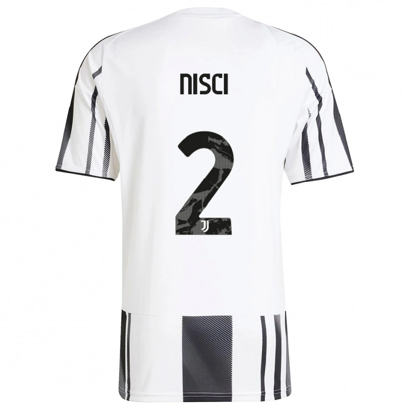 Danxen Kobiety Alessandro Nisci #2 Biały Czarny Domowa Koszulka 2025/26 Koszulki Klubowe
