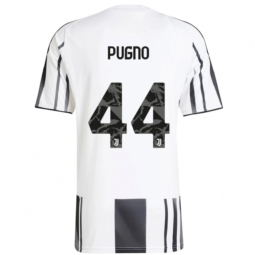 Danxen Kobiety Diego Pugno #44 Biały Czarny Domowa Koszulka 2025/26 Koszulki Klubowe