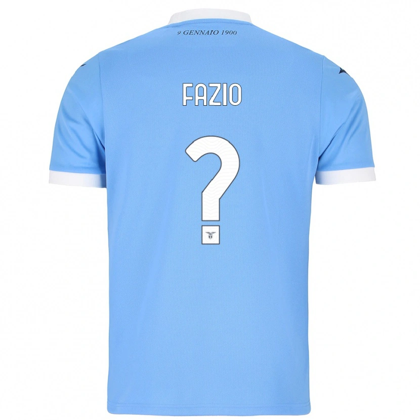 Danxen Kobiety Francesco Fazio #0 Błękitny Biały Domowa Koszulka 2025/26 Koszulki Klubowe