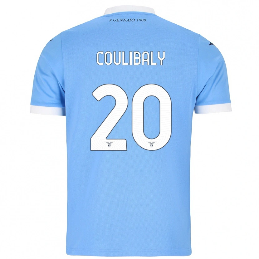 Danxen Kobiety Larsson Coulibaly #20 Błękitny Biały Domowa Koszulka 2025/26 Koszulki Klubowe