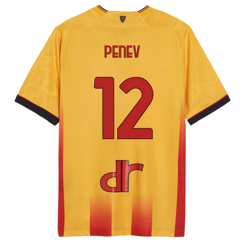 Danxen Kobiety Plamen Penev #12 Żółty Pomarańczowy Domowa Koszulka 2025/26 Koszulki Klubowe