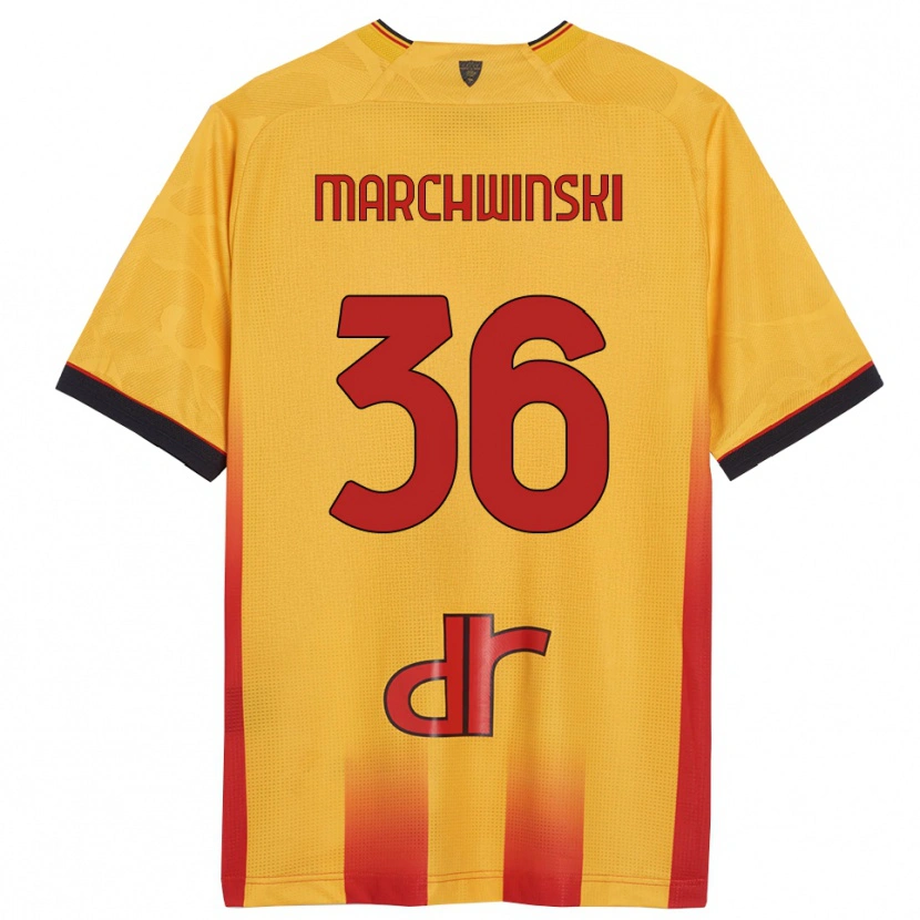 Danxen Kobiety Filip Marchwinski #36 Żółty Pomarańczowy Domowa Koszulka 2025/26 Koszulki Klubowe