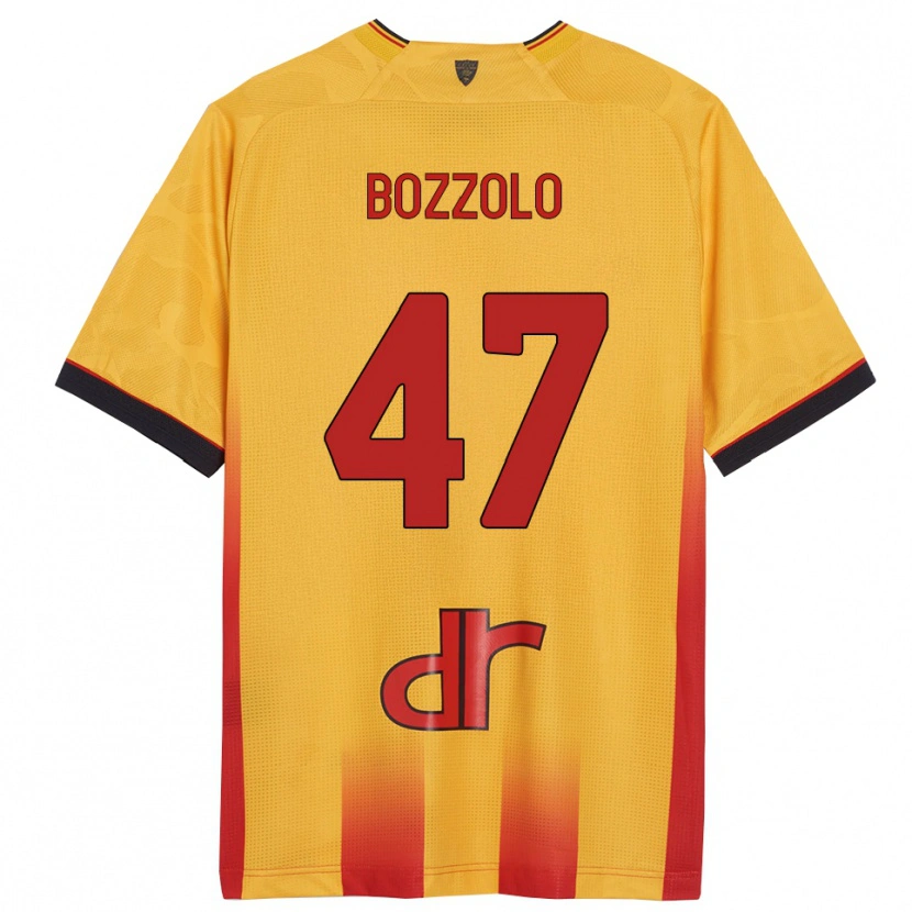 Danxen Kobiety Alessandro Bozzolo #47 Żółty Pomarańczowy Domowa Koszulka 2025/26 Koszulki Klubowe