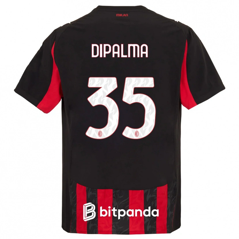 Danxen Kobiety Matteo Dipalma #35 Czerwony Czarny Domowa Koszulka 2025/26 Koszulki Klubowe