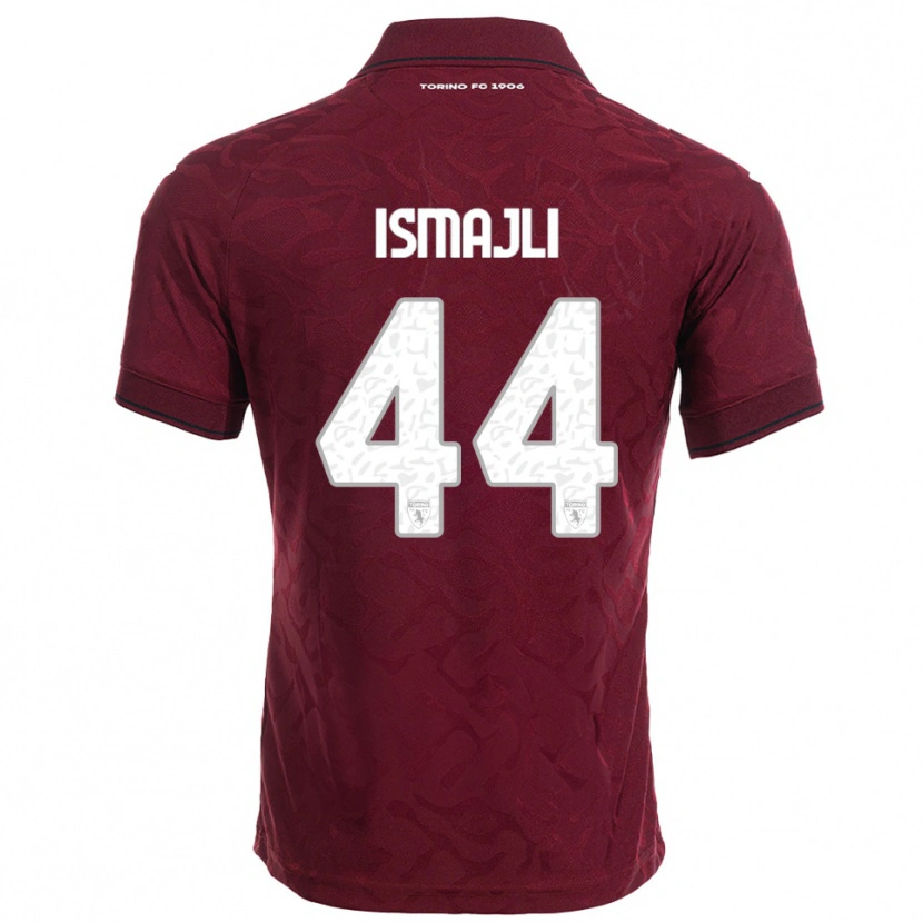 Danxen Kobiety Ardian Ismajli #44 Burgundowy Biały Domowa Koszulka 2025/26 Koszulki Klubowe