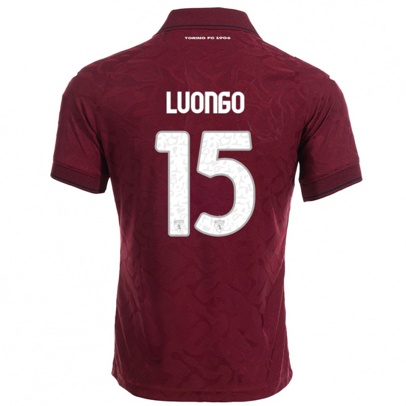 Danxen Kobiety Andrea Luongo #15 Burgundowy Biały Domowa Koszulka 2025/26 Koszulki Klubowe