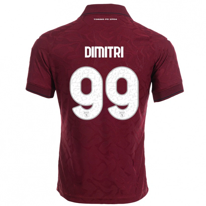 Danxen Kobiety Matteo Dimitri #99 Burgundowy Biały Domowa Koszulka 2025/26 Koszulki Klubowe
