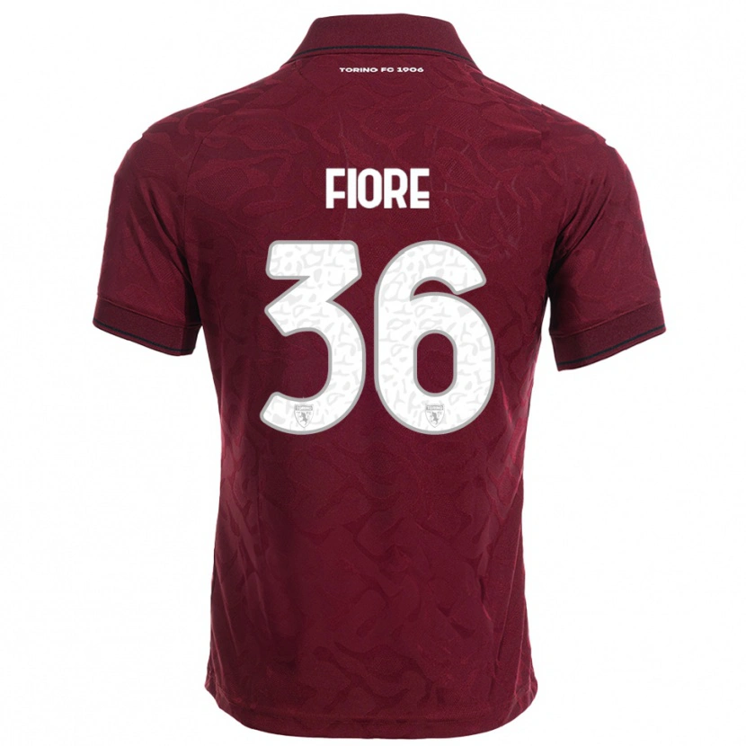 Danxen Kobiety Jean Fiore #36 Burgundowy Biały Domowa Koszulka 2025/26 Koszulki Klubowe