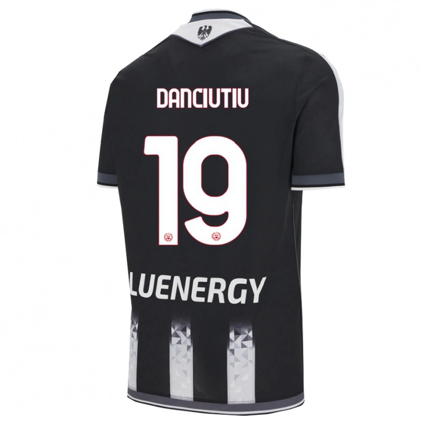 Danxen Kobiety Vlad Danciuțiu #19 Czarny Biały Domowa Koszulka 2025/26 Koszulki Klubowe
