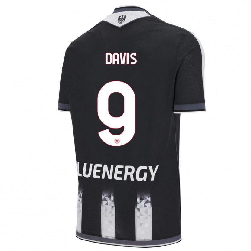 Danxen Kobiety Keinan Davis #9 Czarny Biały Domowa Koszulka 2025/26 Koszulki Klubowe