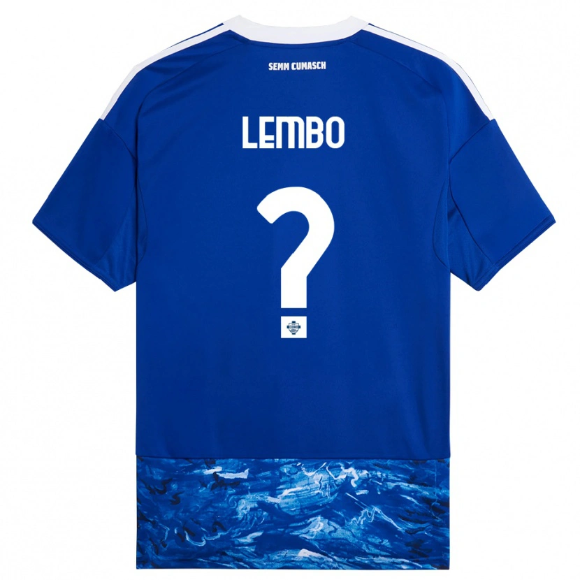 Danxen Kobiety Francesco Lembo #0 Niebieski Biały Domowa Koszulka 2025/26 Koszulki Klubowe