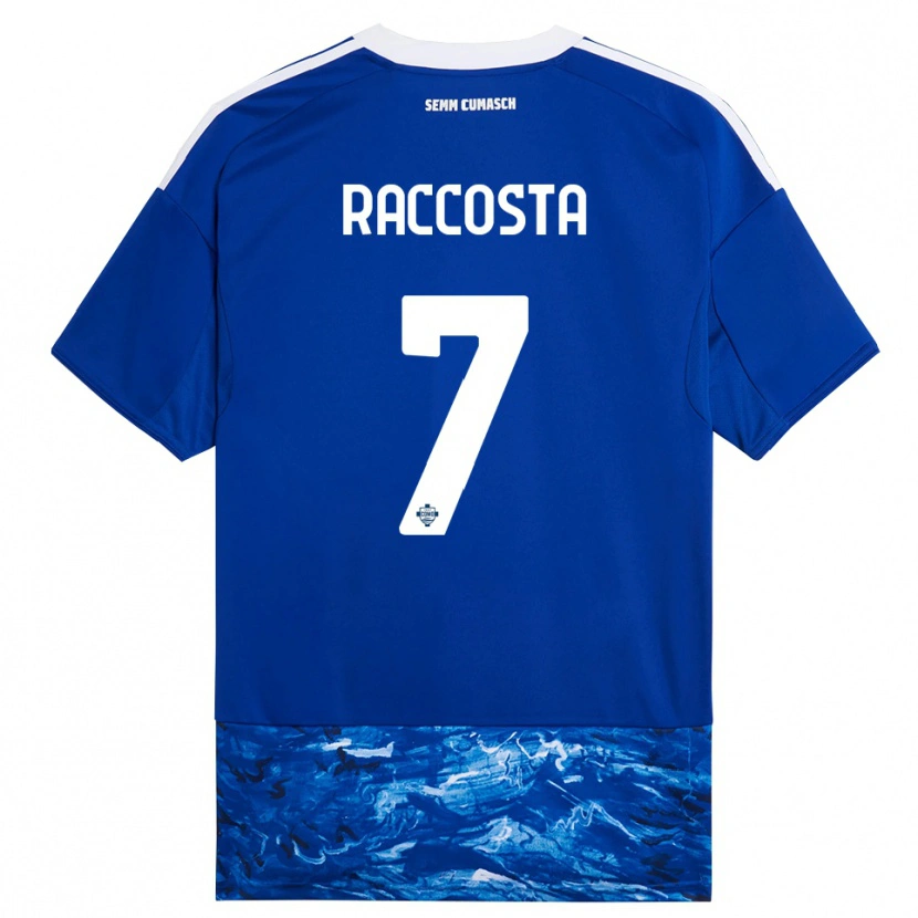 Danxen Kobiety Jacopo Raccosta #7 Niebieski Biały Domowa Koszulka 2025/26 Koszulki Klubowe