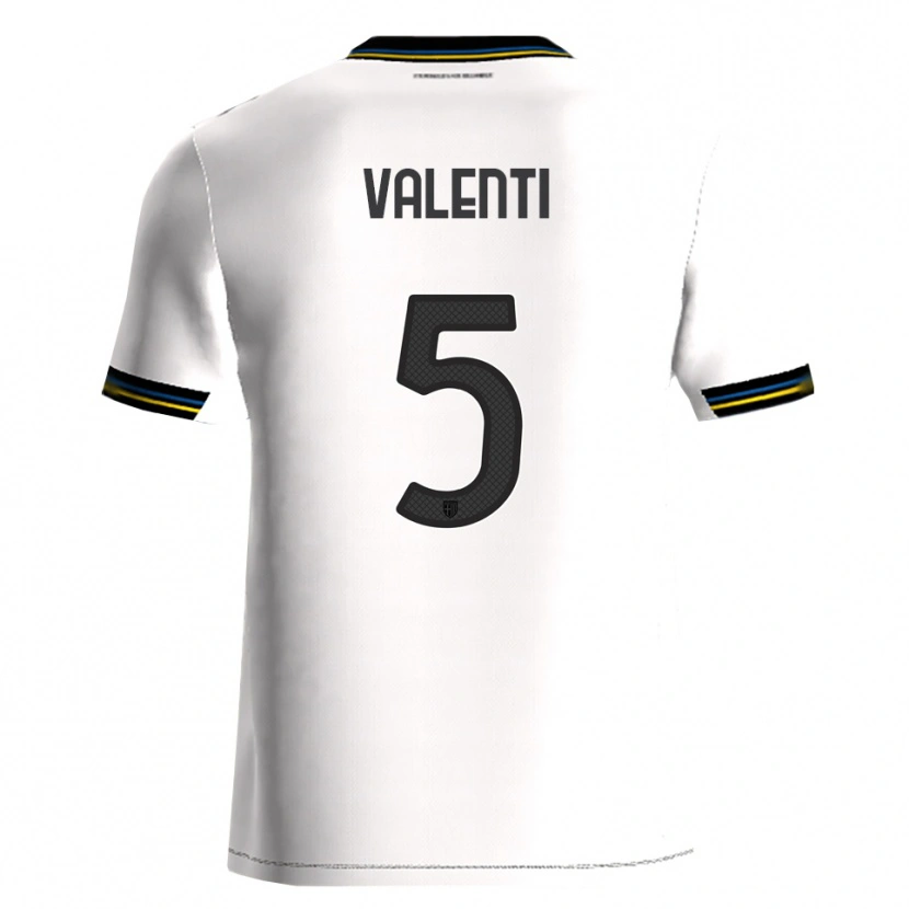 Danxen Kobiety Lautaro Valenti #5 Biały Czarny Domowa Koszulka 2025/26 Koszulki Klubowe