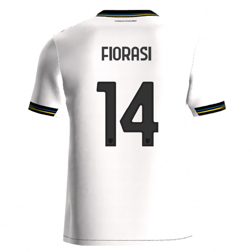 Danxen Kobiety Pietro Fiorasi #14 Biały Czarny Domowa Koszulka 2025/26 Koszulki Klubowe