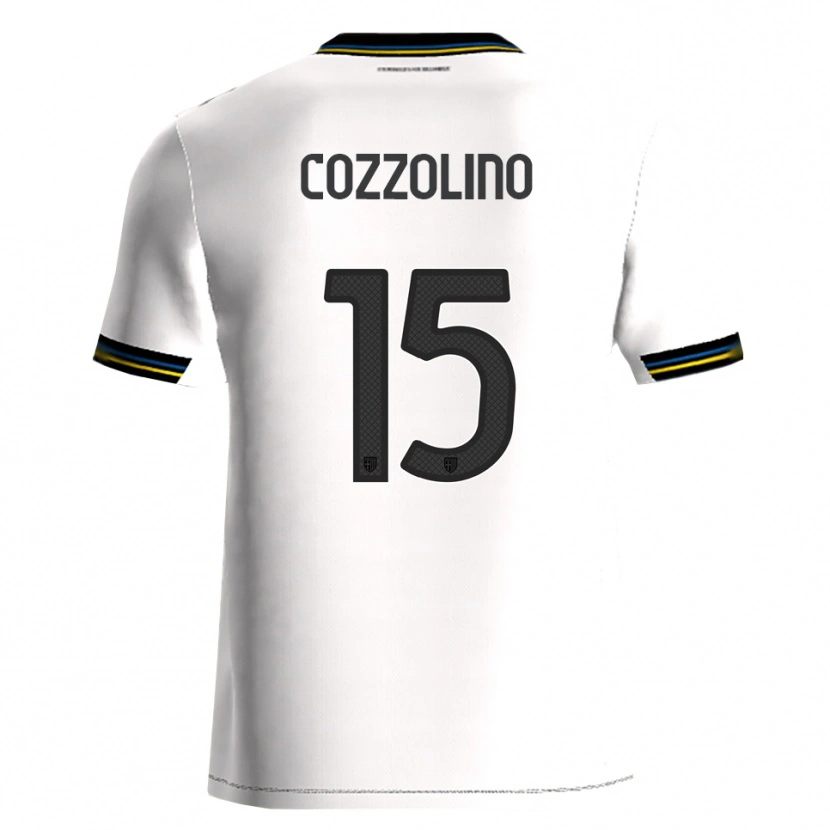 Danxen Kobiety Christian Cozzolino #15 Biały Czarny Domowa Koszulka 2025/26 Koszulki Klubowe
