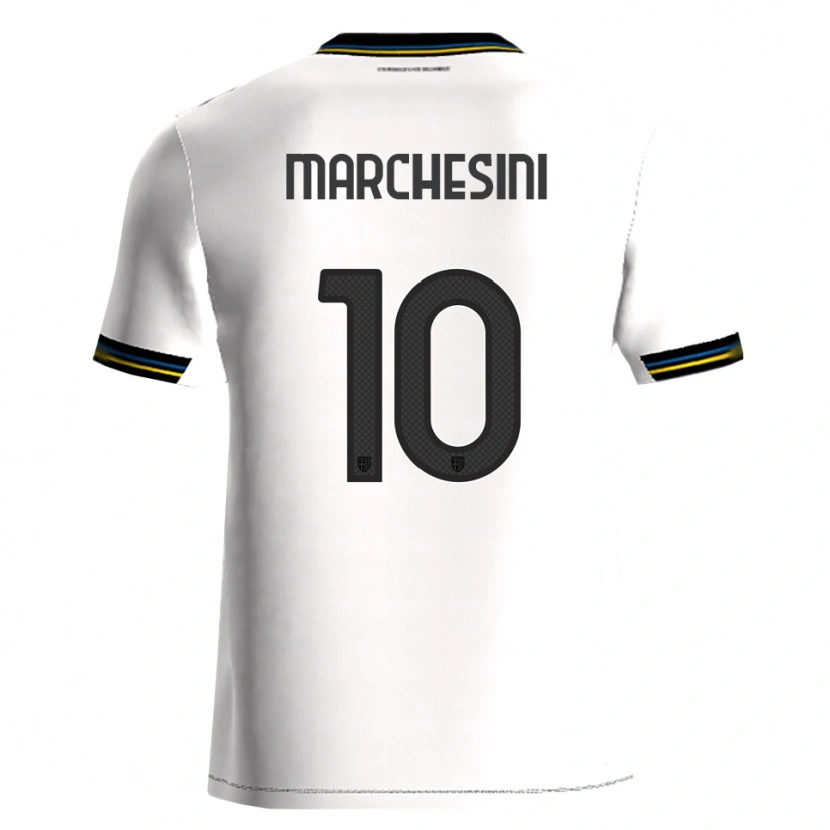 Danxen Kobiety Cosimo Marchesini #10 Biały Czarny Domowa Koszulka 2025/26 Koszulki Klubowe