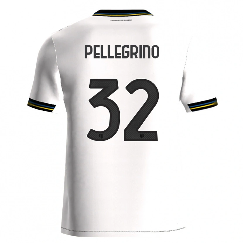 Danxen Kobiety Mateo Pellegrino #32 Biały Czarny Domowa Koszulka 2025/26 Koszulki Klubowe