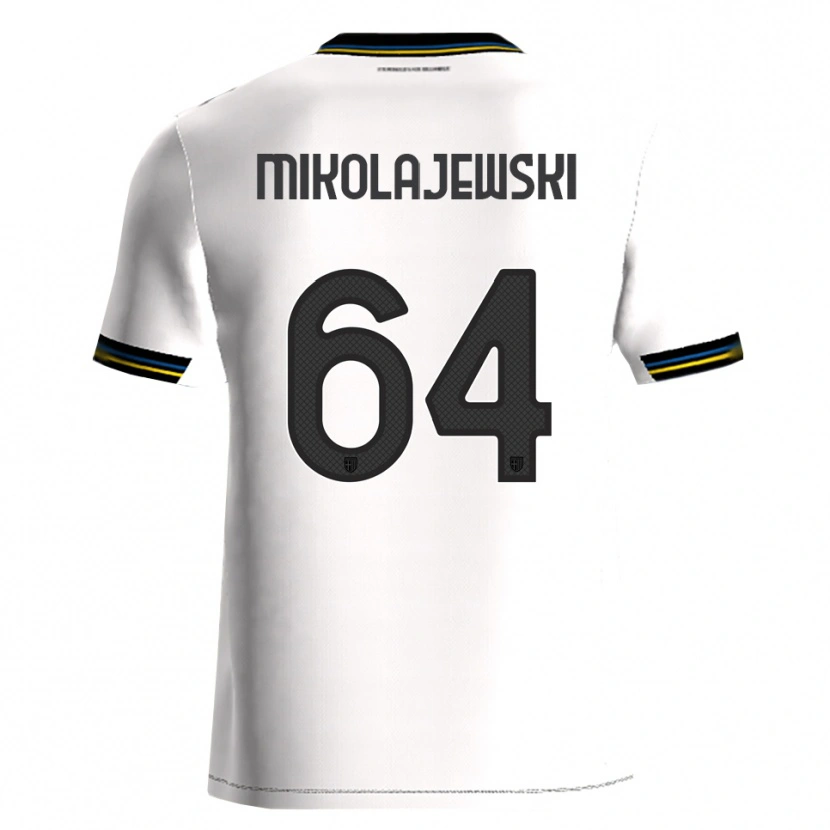 Danxen Kobiety Daniel Mikolajewski #64 Biały Czarny Domowa Koszulka 2025/26 Koszulki Klubowe