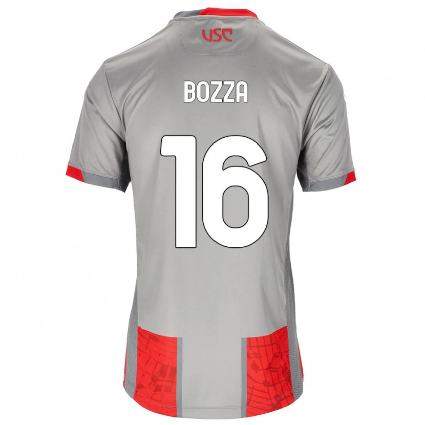 Danxen Kobiety Mattia Bozza #16 Czerwony Szary Domowa Koszulka 2025/26 Koszulki Klubowe