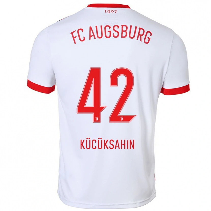 Danxen Kobiety Mahmut Kücüksahin #42 Biały Czerwony Domowa Koszulka 2025/26 Koszulki Klubowe