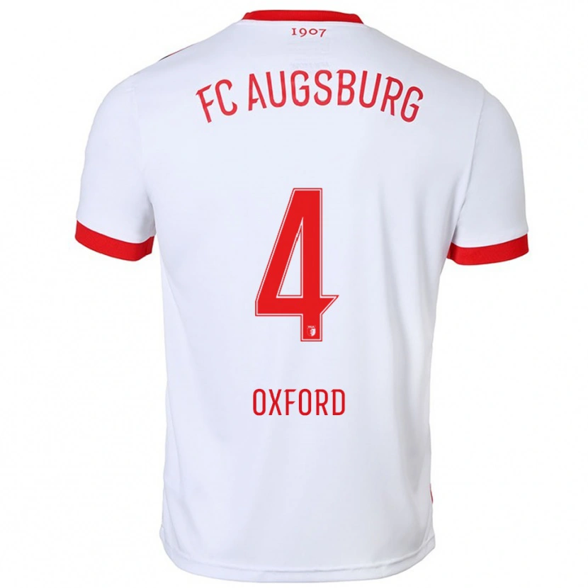 Danxen Kobiety Reece Oxford #4 Biały Czerwony Domowa Koszulka 2025/26 Koszulki Klubowe