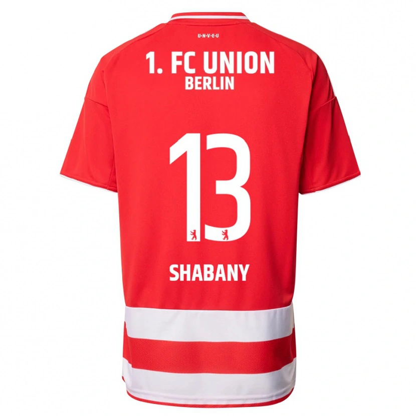 Danxen Kobiety Alec Shabany #13 Czerwony Biały Domowa Koszulka 2025/26 Koszulki Klubowe