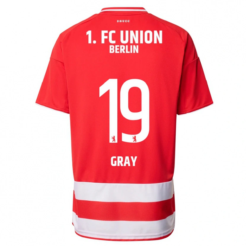 Danxen Kobiety Mekhi Gray #19 Czerwony Biały Domowa Koszulka 2025/26 Koszulki Klubowe