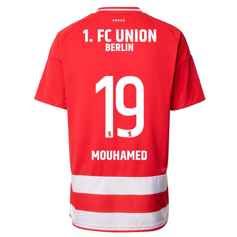 Danxen Kobiety Riyad Mouhamed #19 Czerwony Biały Domowa Koszulka 2025/26 Koszulki Klubowe