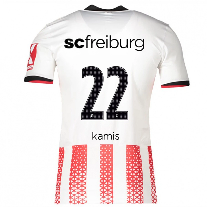 Danxen Kobiety Marcel Kamis #22 Biały Czerwony Domowa Koszulka 2025/26 Koszulki Klubowe