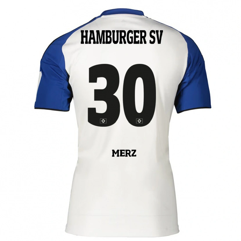 Danxen Kobiety Selma Merz #30 Biały Niebieski Domowa Koszulka 2025/26 Koszulki Klubowe