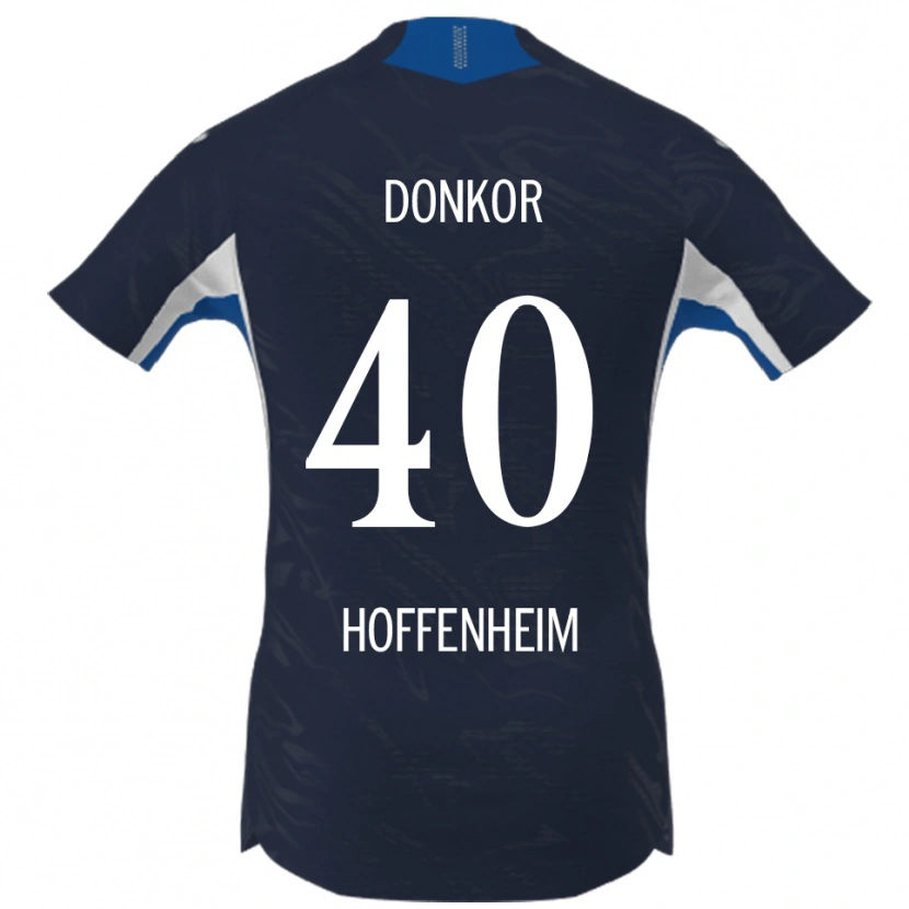 Danxen Kobiety Denis Donkor #40 Granatowy Biały Domowa Koszulka 2025/26 Koszulki Klubowe