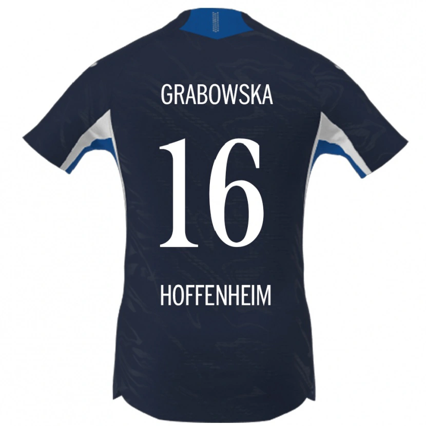 Danxen Kobiety Dominika Grabowska #16 Granatowy Biały Domowa Koszulka 2025/26 Koszulki Klubowe