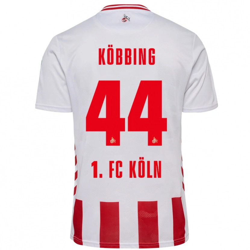 Danxen Kobiety Matthias Köbbing #44 Biały Czerwony Domowa Koszulka 2025/26 Koszulki Klubowe