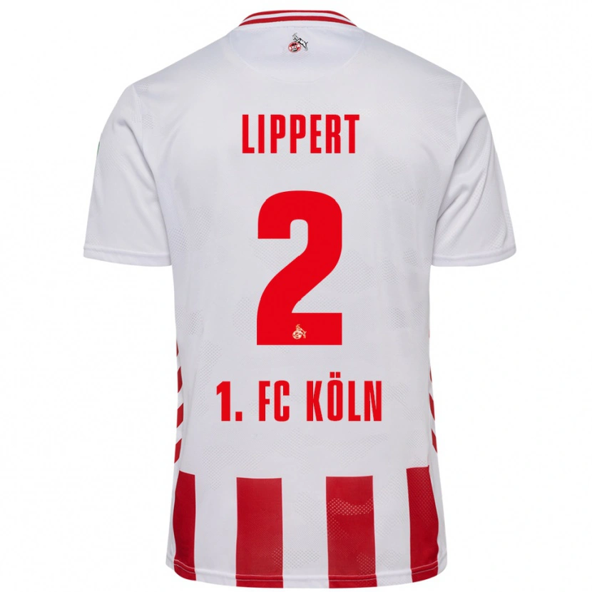 Danxen Kobiety Max Lippert #2 Biały Czerwony Domowa Koszulka 2025/26 Koszulki Klubowe
