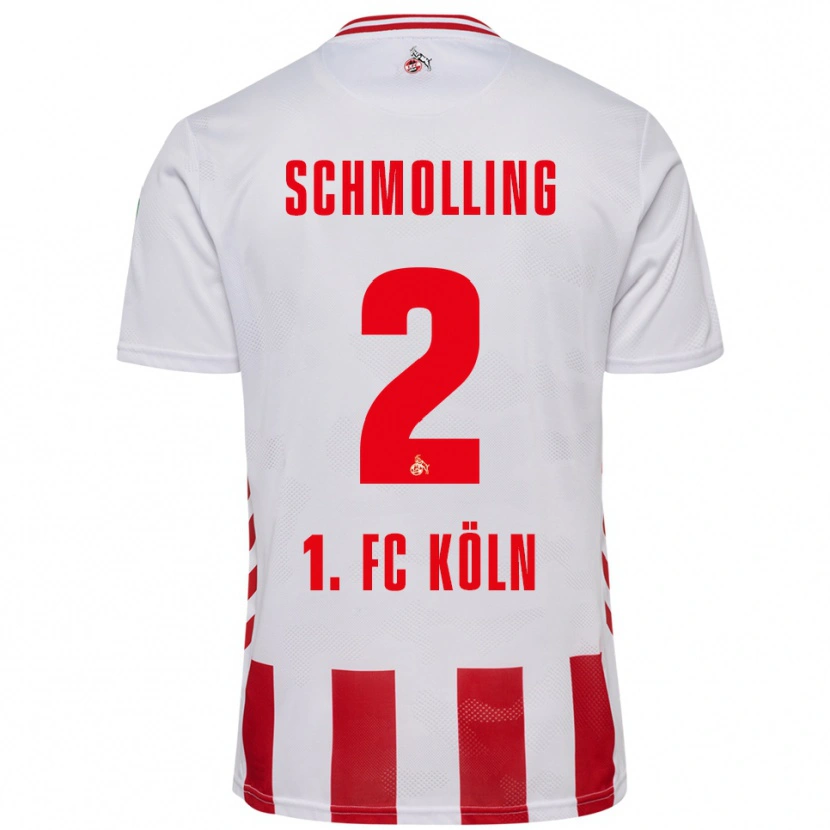 Danxen Kobiety Viktor Schmolling #2 Biały Czerwony Domowa Koszulka 2025/26 Koszulki Klubowe